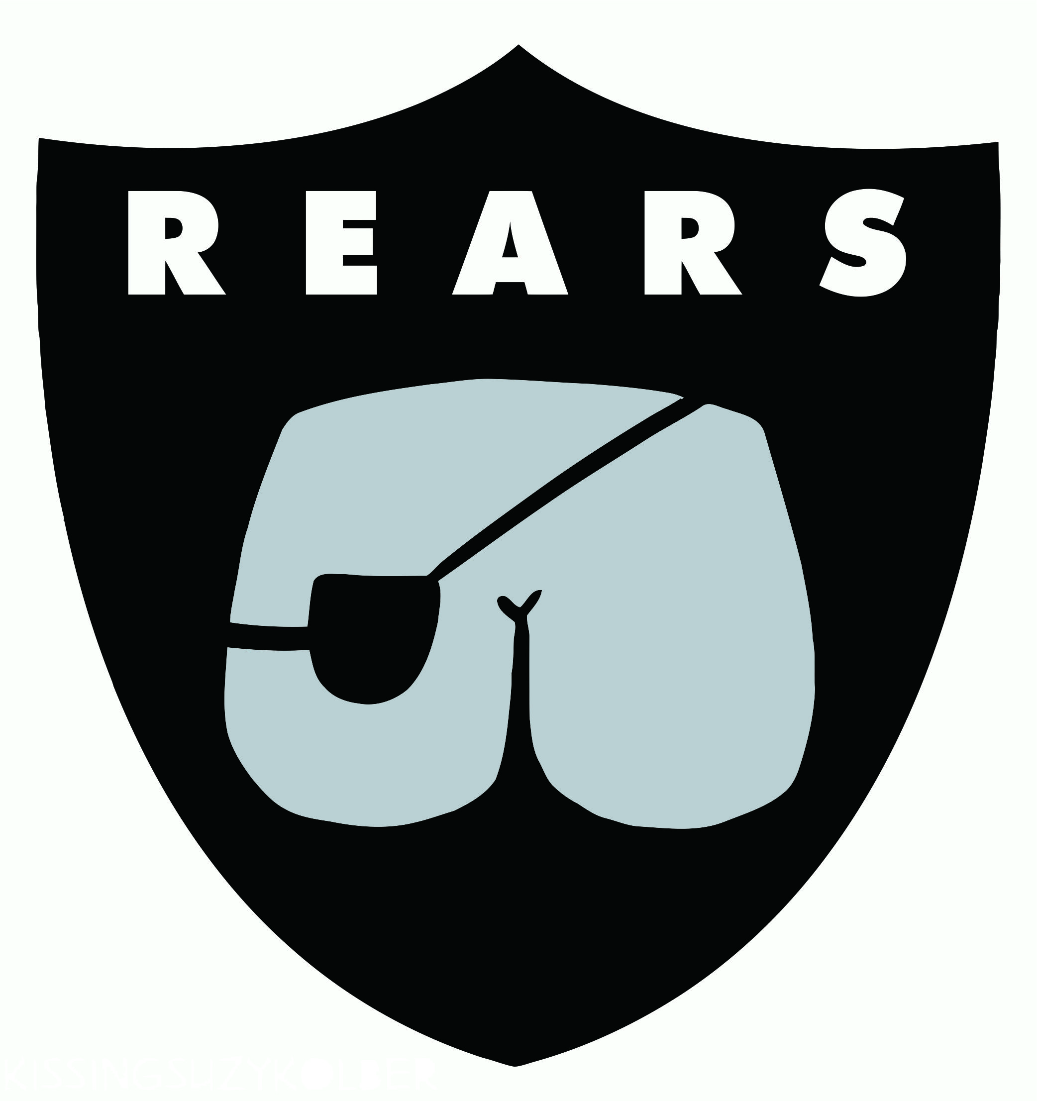 Oakland Raiders Butts Logo fabric transfer